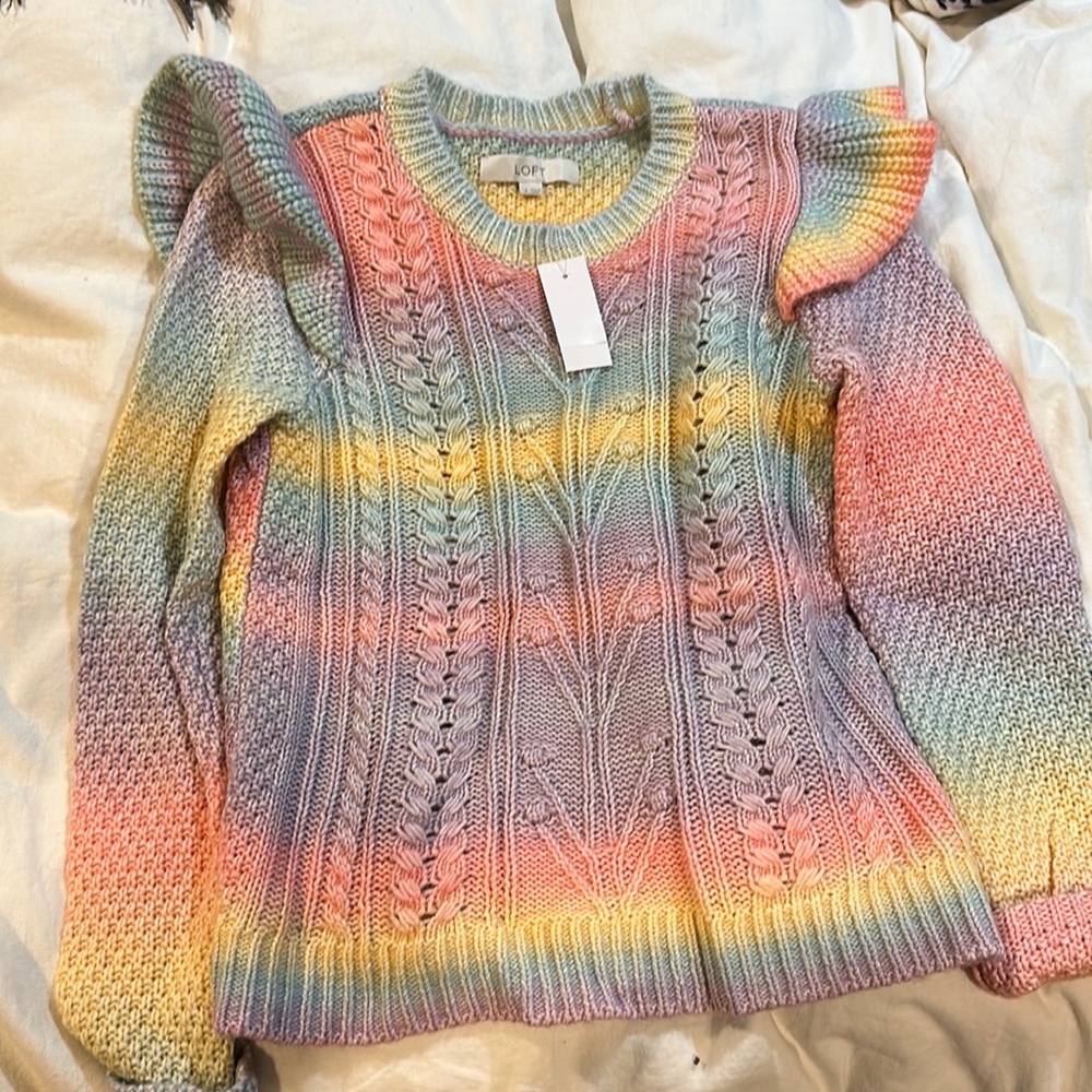 Loft Tie Dye Sweater Small